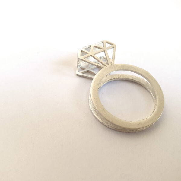 Anillo INFINITY DOBLE PLATA