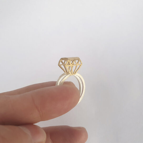 Anillo INFINITY DOBLE BICOLOR - Imagen 2