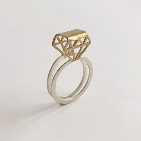 Anillo INFINITY DOBLE BICOLOR