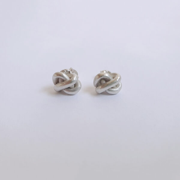 Pendientes NUDO boton - Imagen 2